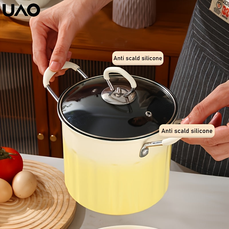 3L zanglamaydigan po'latdan yasalgan chuqur qovurish qozoni, filtr va splatter himoyachisi bilan, induksiya, gaz plitasi bilan mos keladi