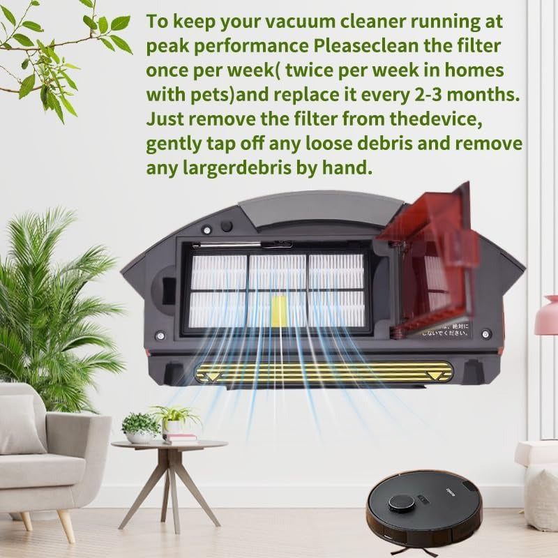 12-Pack HEPA Filters for Robot Vacuum Cleaners Compatible with 800 900 Series