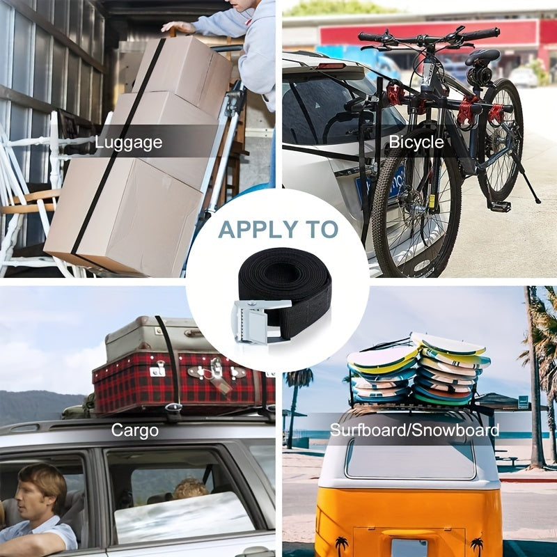 correas de tensión cortas con cierre de pinza, correas de amarre para portabicicletas