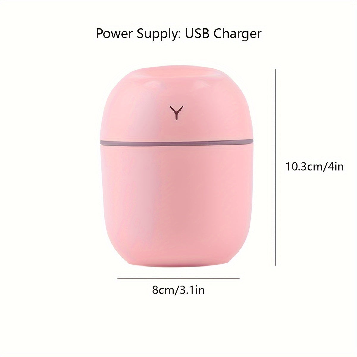 USB-Powered 1.5W Humidifier with Colorful Lights for Home Use