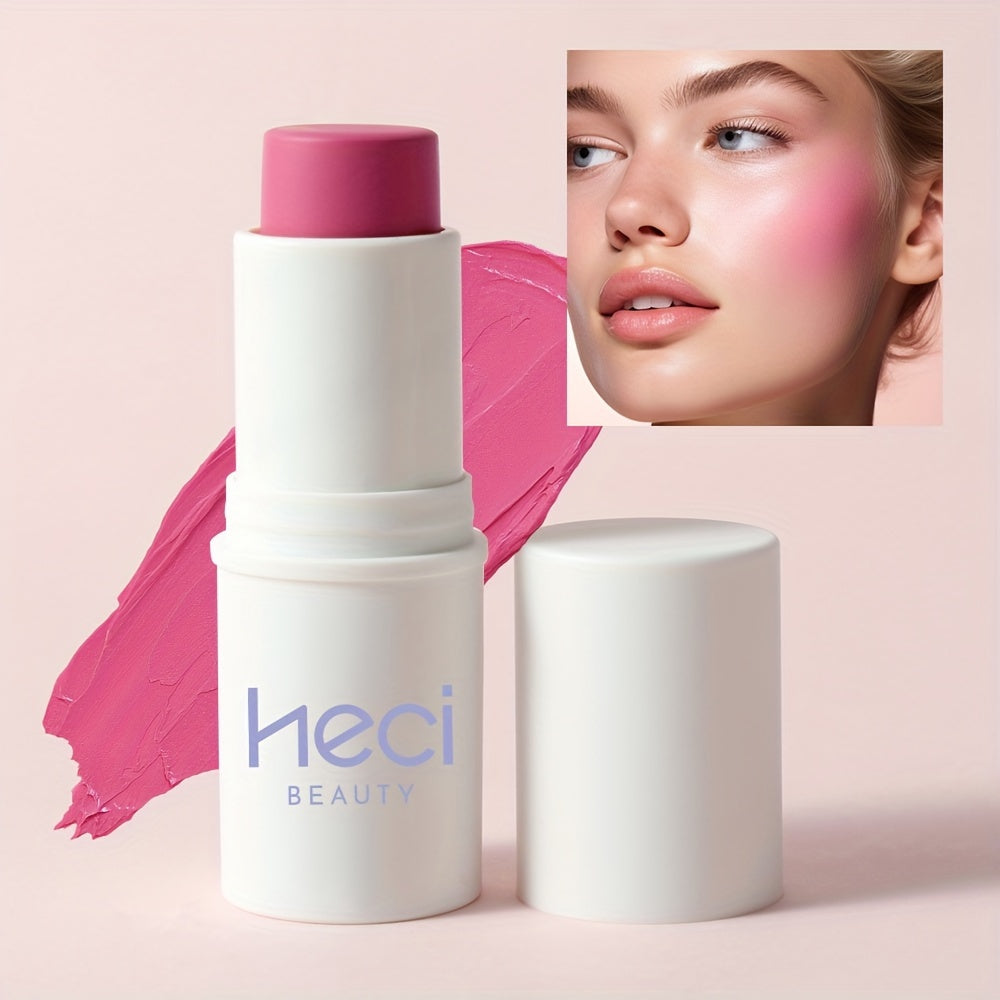 3-in-1 Krema Blush Stik Suv o'tkazmaydigan, uzoq davom etadigan, ko'p maqsadli makiyaj uchun Yonoq, Ko'z, Lab uchun