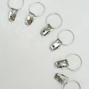 10 Pieces Curtain Metal Hanging Ring Clips for Drapery and Curtain Rods