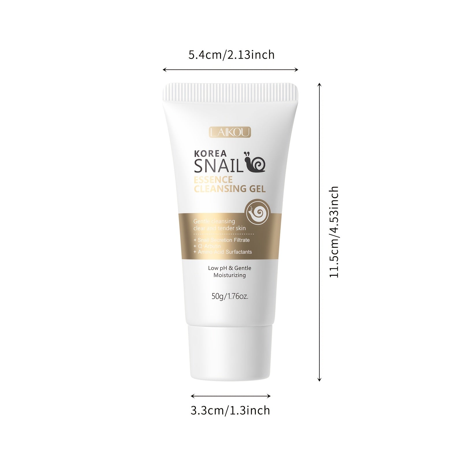 50g LAIKOU Qo'zichoq Essensiyasi Arbutin bilan barcha teri turlari uchun tozalovchi yuz tozalagichi. Yumshoq namlantiruvchi tozalash, formaldegiddan xoli.