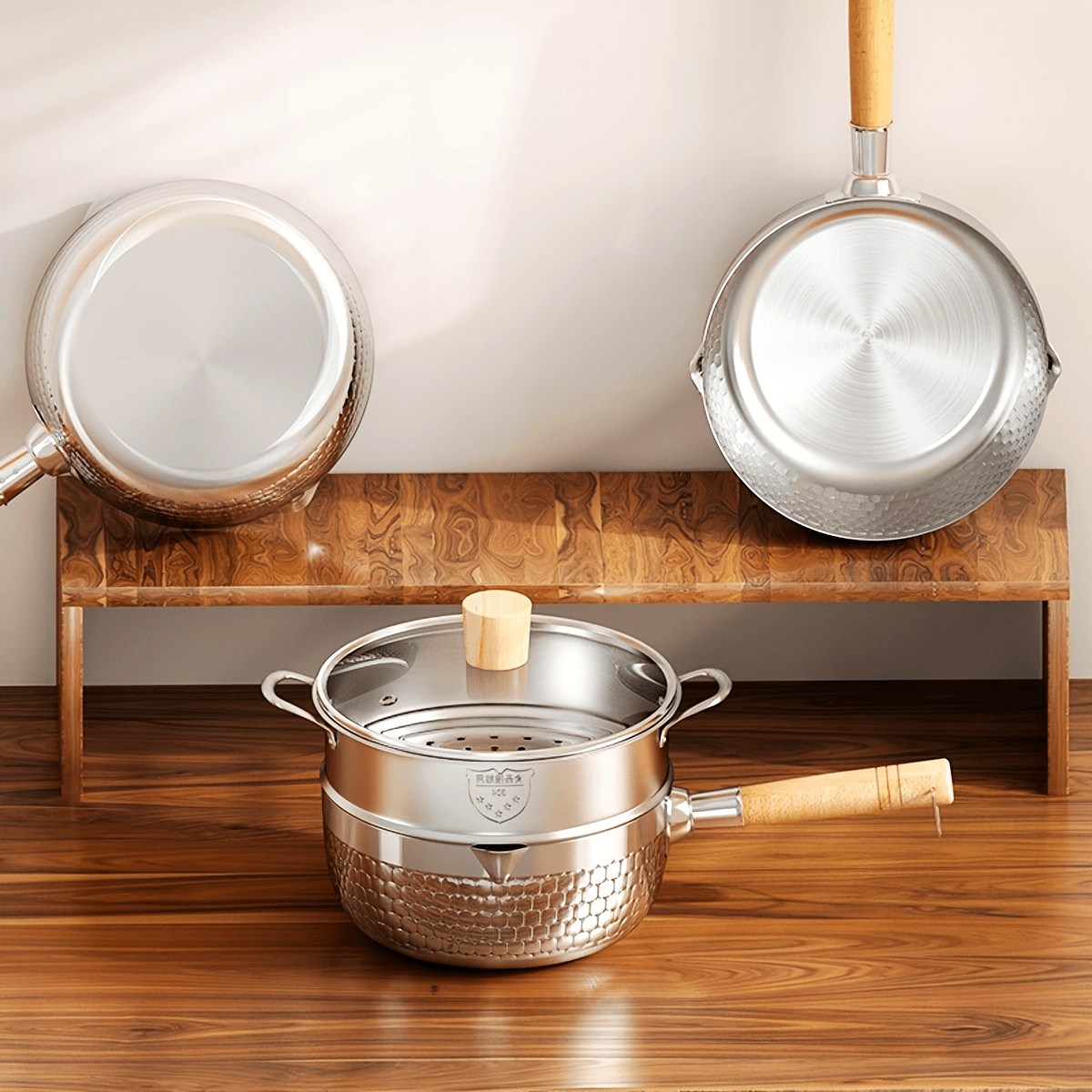 Stainless Steel Snow Pan Small Milk Pan Non-Stick Cooking Noodle Soup Pan for Induction Stove