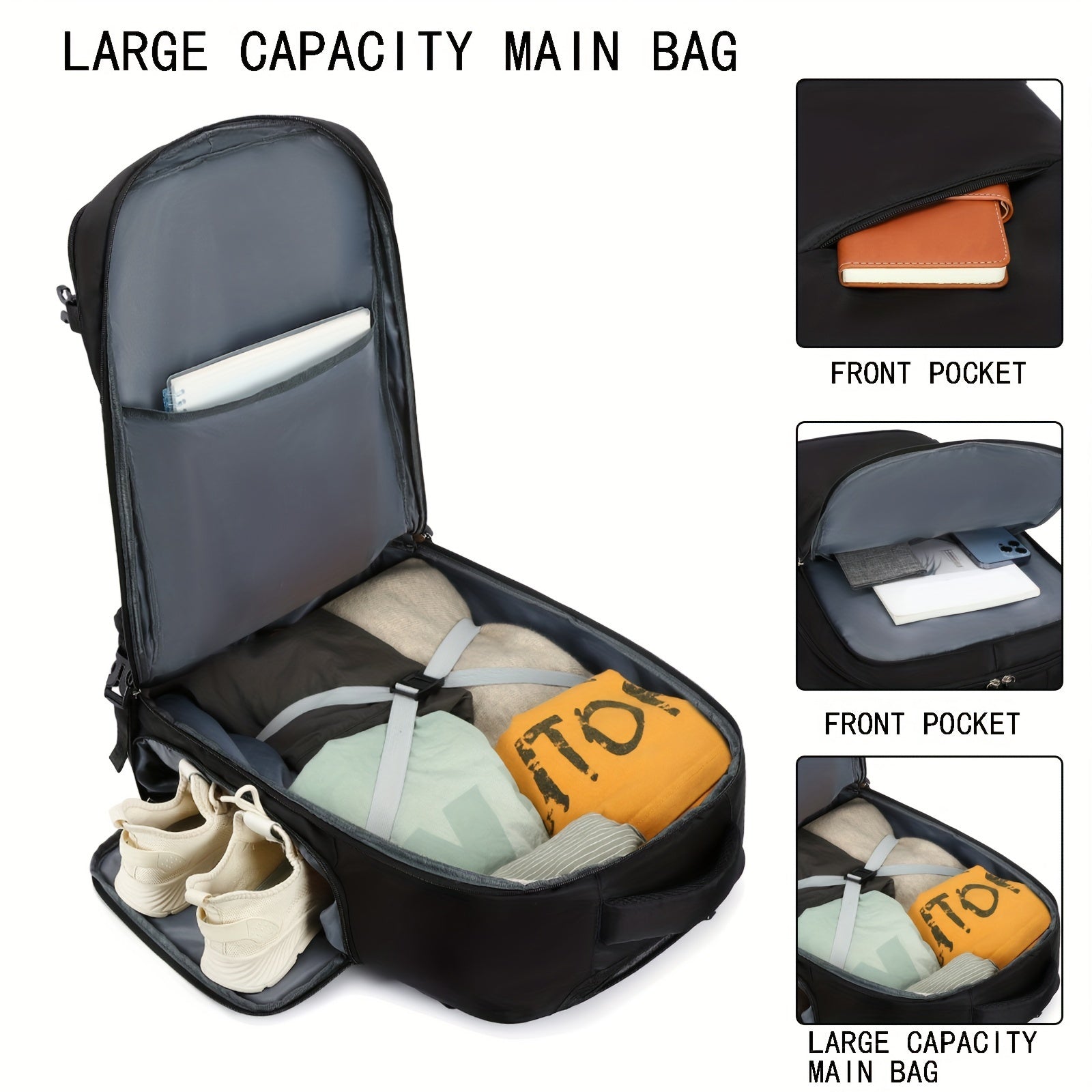 17-dyuym g'ildirakli noutbuk sumkasi erkaklar va ayollar uchun biznes, maktab, sayohat, kulrang