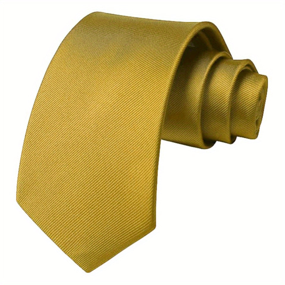 Мужской однотонный галстук для деловых свадеб и официальных мероприятий