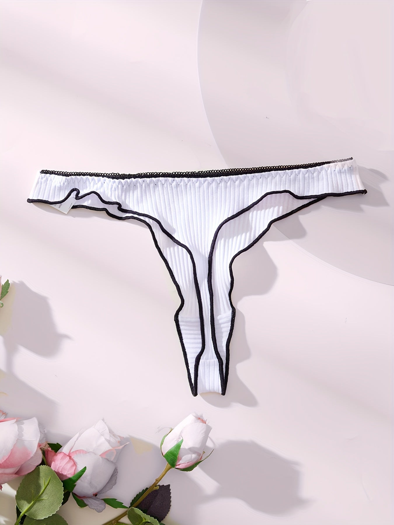 Women’s Breathable Lace Thong with Bow Underwear