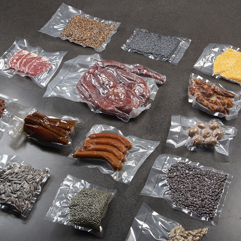 4 ta BPA-siz vakuum yopish uchun roll paketlar to'plami, 5m uzun, oziq-ovqat saqlash, taom tayyorlash, sous vide