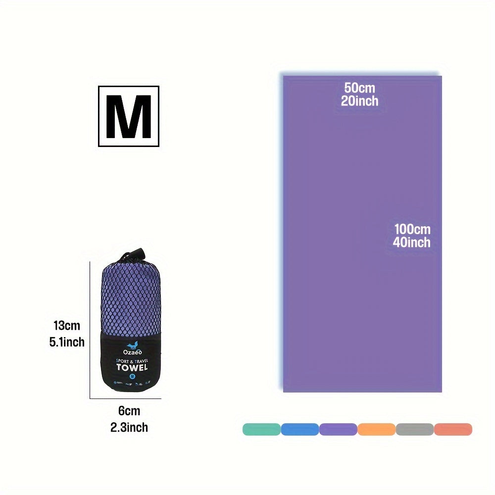 Microfiber Travel Towel Quick Dry Lightweight Sports Beach Hiking Yoga Golf Pickleball