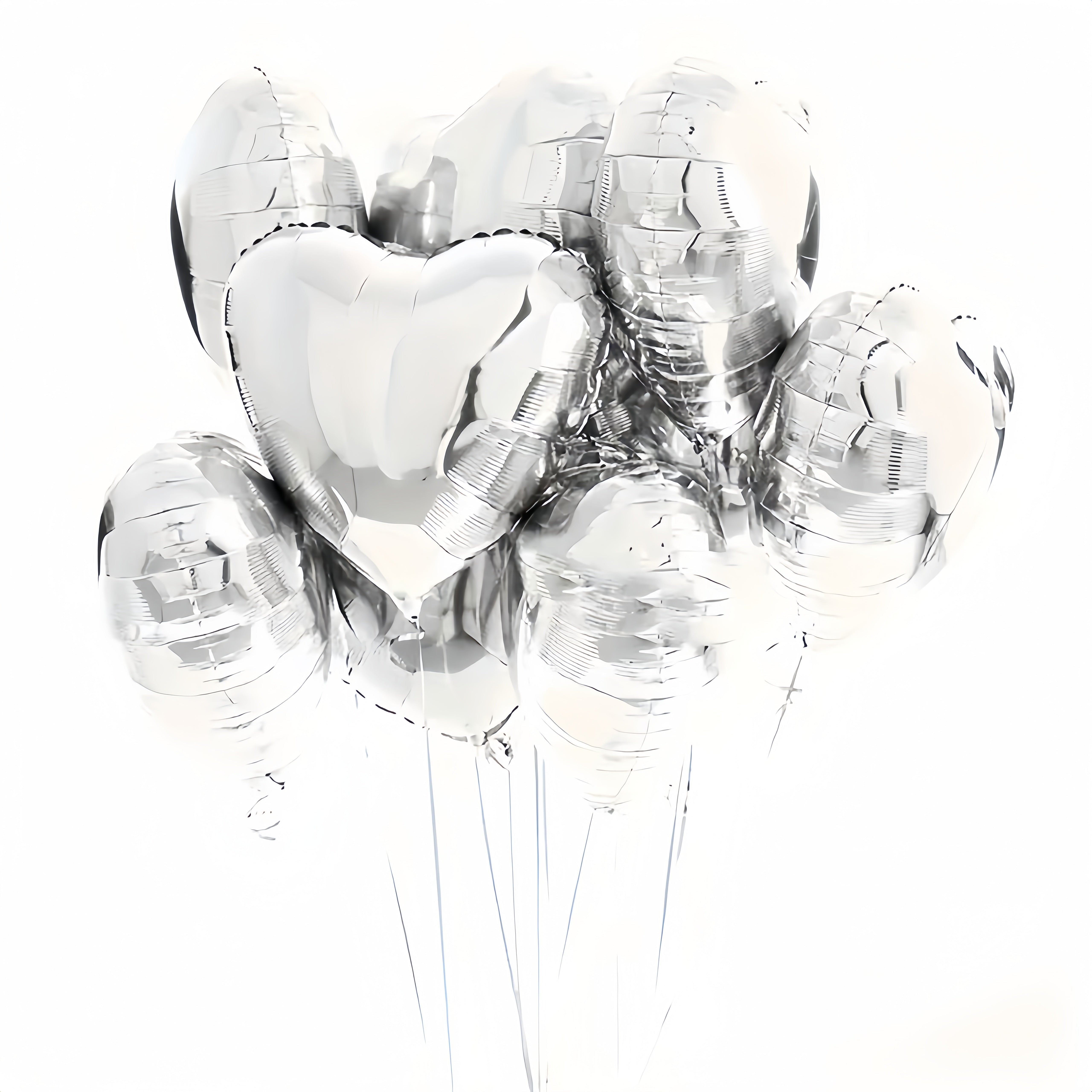 10 Heart-Shaped Foil Balloons for Valentine's Day Birthdays Weddings and Parties