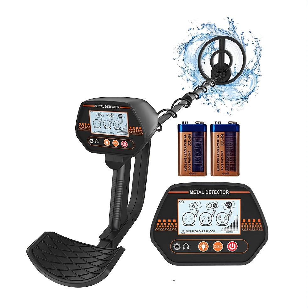 Handheld Metal Detector for Coins and Large Objects, 7kHz Frequency, Detects Up to 12.7cm for Coins, 91.44cm for Large Items