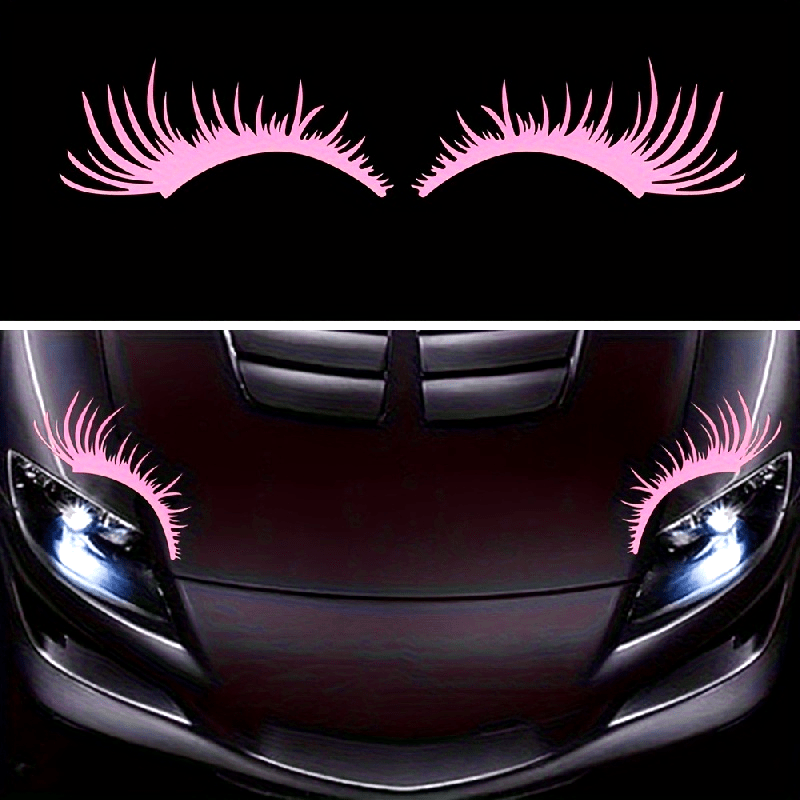 Car Truck Exterior Decoration Vinyl Eyelash Stickers Waterproof Bumper Decals