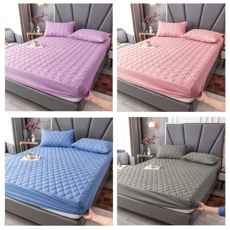 Juego de sábanas ajustadas de 3 piezas, impermeable, a prueba de polvo, antideslizante, transpirable, con bolsillos profundos