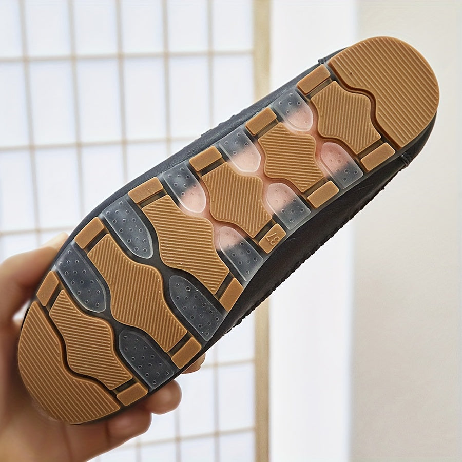 Women's Flat Shoes Slip-On Solid Color Soft Sole All-Season Lightweight Comfort