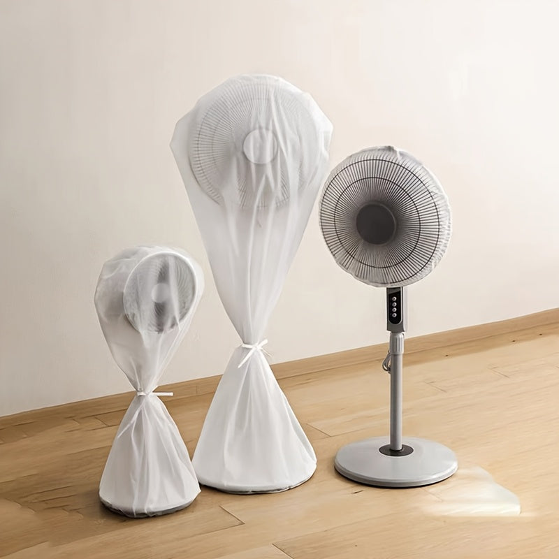 Universal PE Electric Fan Dust Cover: Suv o'tkazmaydigan, chang o'tkazmaydigan, yopish xavfsizlik tarmog'i. Qayta ishlatiladigan va yuviladigan, batareyasiz.
