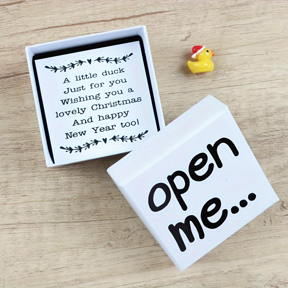 Polyresin Christmas Duck Ornament Gift for Holiday Decor and Keepsake