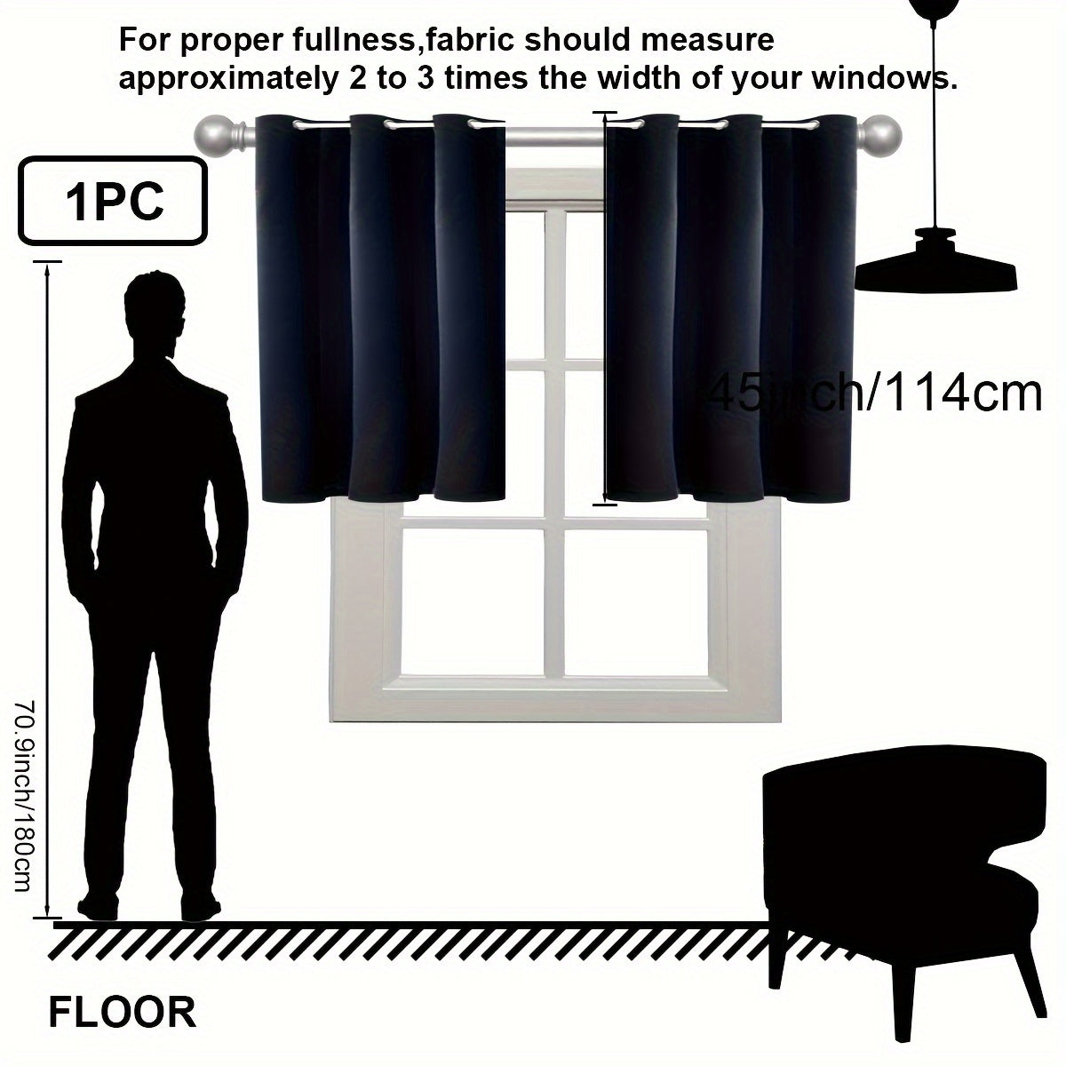 Insulation Blackout Circle Curtains for Bedrooms and Living Rooms Noise Blocker