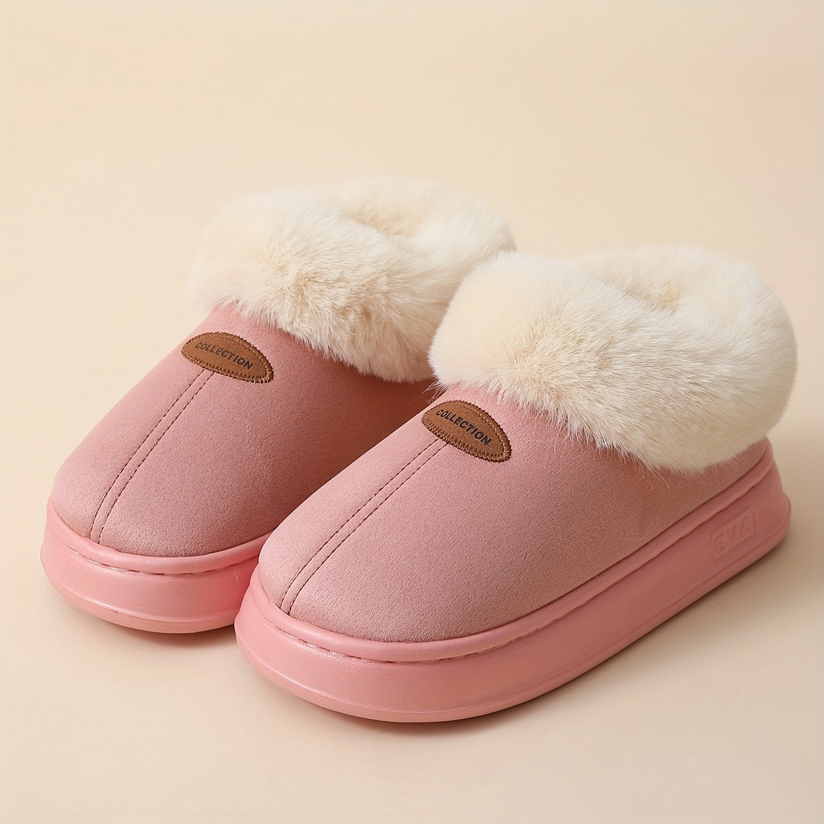 Women's Winter Snow Boots Faux Fur Lined Non-Slip EVA Sole Indoor Outdoor