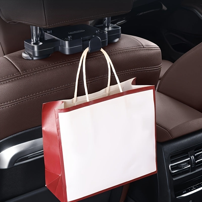 Black Adjustable Car Headrest with Memory Foam Neck Support