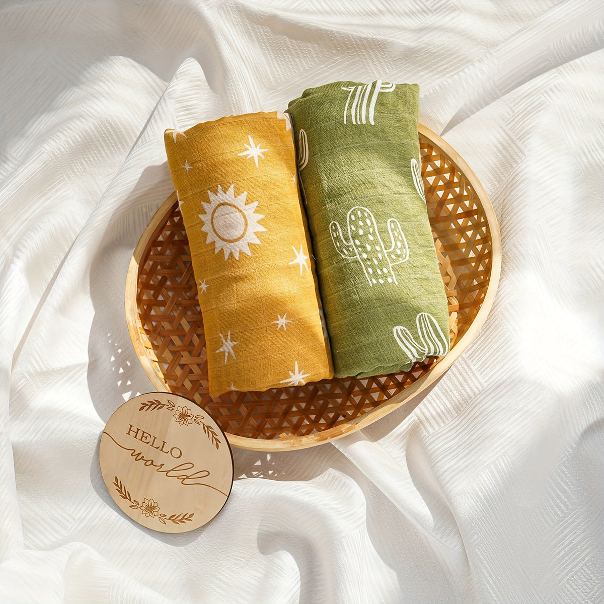 Baby Bamboo Muslin Blanket for Newborns and Toddlers 119x109 cm Luxurious Soft