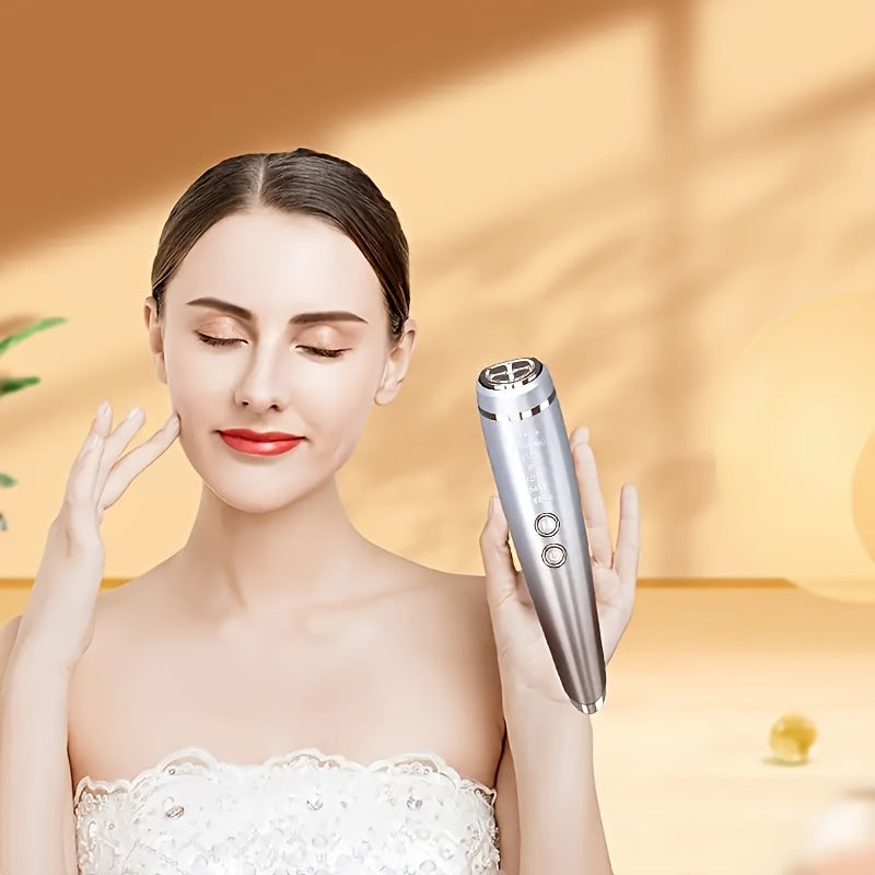 6-in-1 LED Facial Massager Hot Cold Therapy Rechargeable Lithium Battery Face Eye Neck