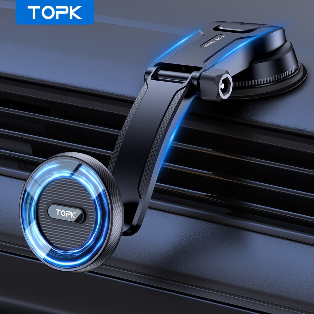 Magnetic Car Phone Mount Universal Adjustable Horizontal and Vertical Hold