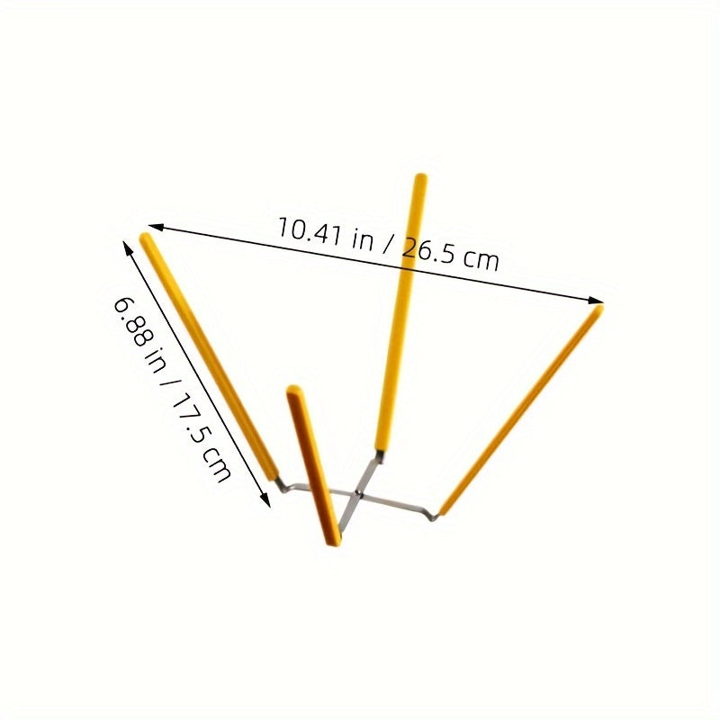 Silicone Folding Cake Cooling Rack for 12.7-22.86 cm Molds Collapsible Stainless Steel Baking Sheet
