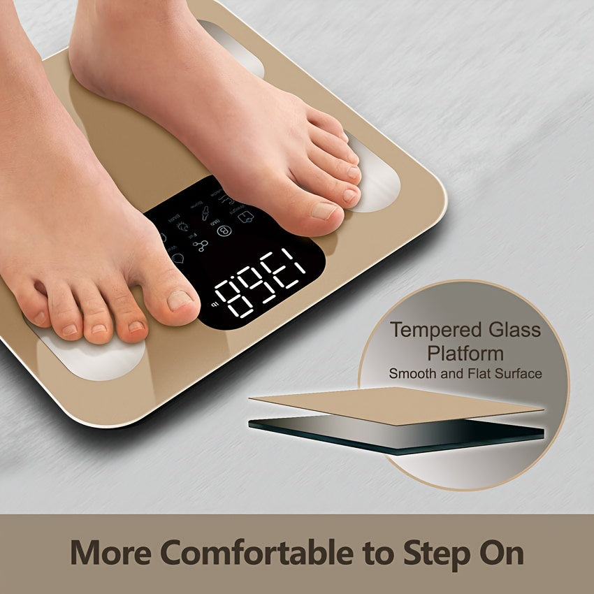 Цифровые напольные весы с LED-дисплеем, емкость 181,44 кг в кг и фунтах