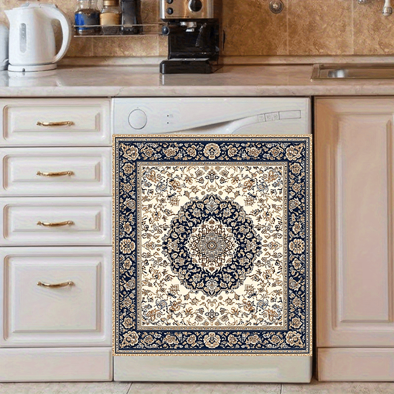 Fors tilida qoplangan idish-tovoq magnitli gull naqshli suv o'tkazmaydigan yog'ga chidamli 58.5x65cm dekorativ qopqoq