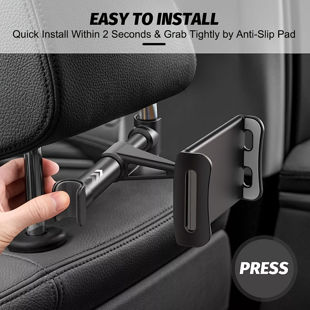 Universal Rotatable Car Headrest Mount ABS Holder for Phones Tablets Gadgets