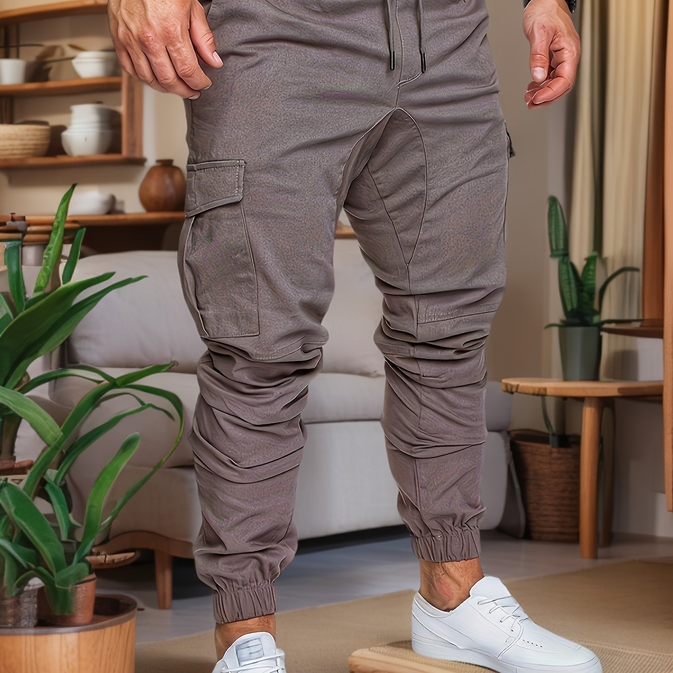 Pantalones cargo casuales de algodón para hombres para viajes transfronterizos, senderismo al aire libre, ciclismo y pesca