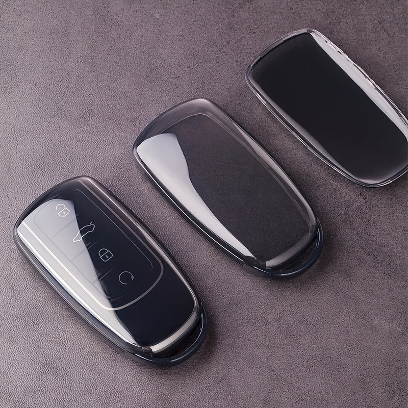 Luxury TPU Car Key Fob Cover Black Full Protection Remote Case