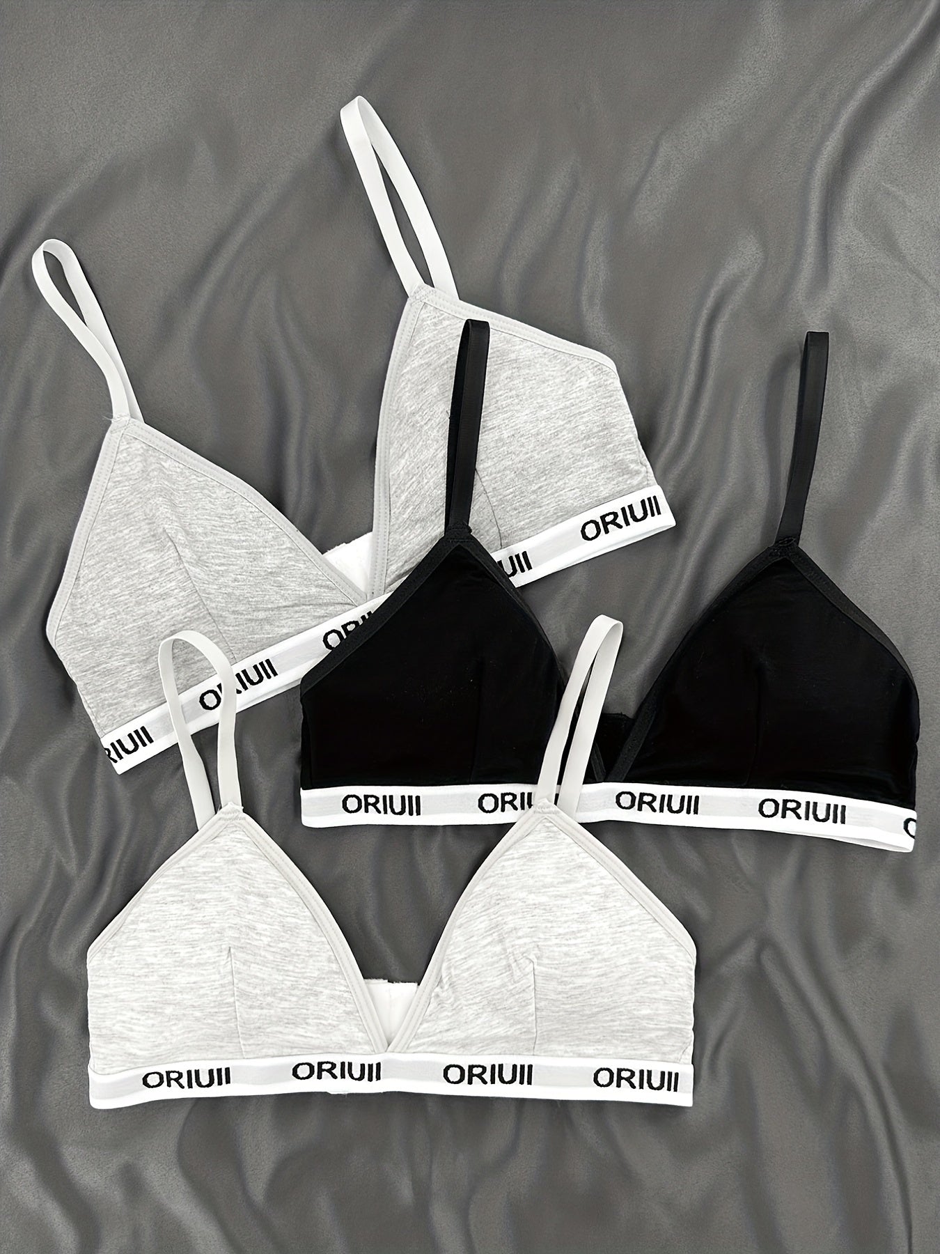 Спортивные бюстгальтеры с трехбуквенным принтом, удобные и дышащие беспроводные фитнес-бюстгальтеры для женщин.