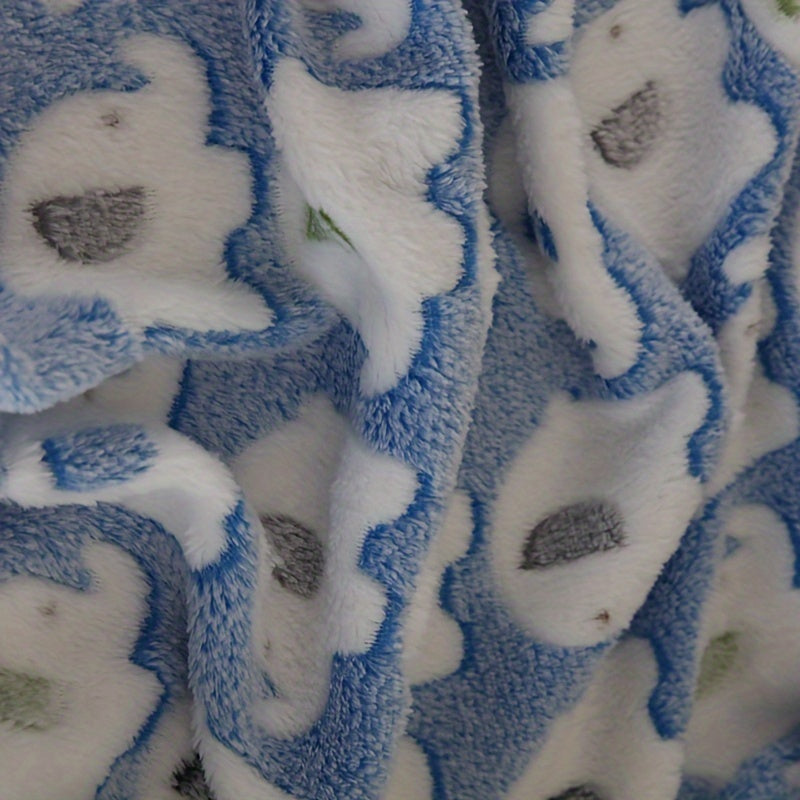 Pet Dog Blanket Polyester Fiber Stain Resistant Machine Wash Small Medium Large Dogs Elephant Design