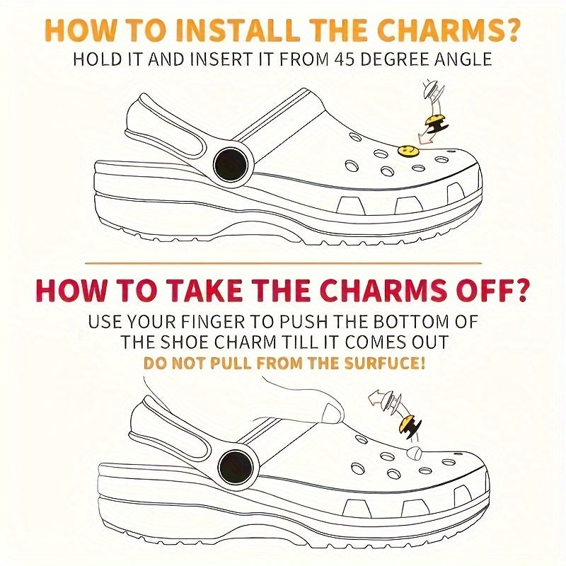 Chanclas beige de EVA con charms de comida y dibujos animados, slip-on, sandalias cómodas para todas las estaciones