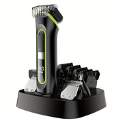 Electric hair clipper with nose hair trimmer facial beard sideburn LCD display