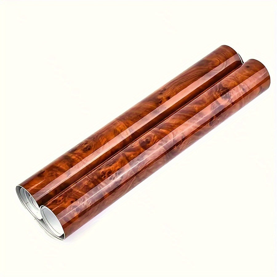 Adhesivo de vinilo con textura de madera para interior de coche, película adhesiva universal para automóviles