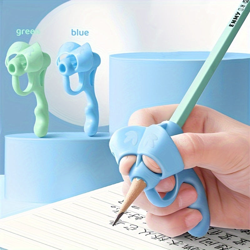 Set of 4 Silicone Pen Correctors for Improved Handwriting Posture