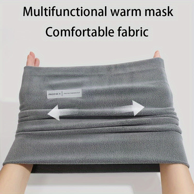 Women's Multifunctional Warm Face Mask Polyester Elastic Neck Gaiter Breathable Windproof UV Protection for Outdoor Cycling Travel