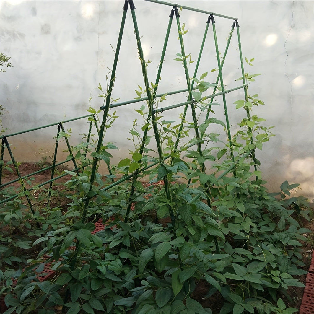 Green Garden Climbing Plant Support Set of 6 Durable PE/PP Frame for Vines Flowers Vegetables