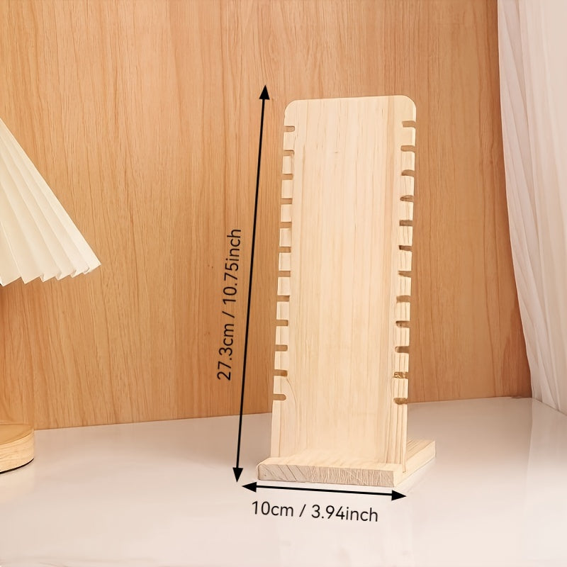 Деревянная стойка для демонстрации украшений в виде буквы L для вертикальной подвески