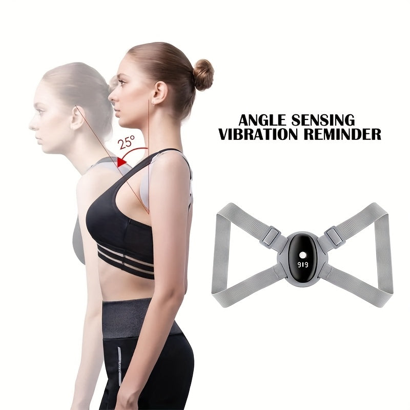 Qayta zaryadlanadigan aqlli orqa mashg'ulot qurilmasi, sozlanadigan tasma va vibratsiya eslatmasi bilan