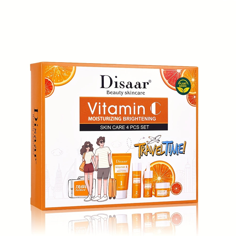 Set de regalo de loción corporal hidratante con vitamina C para verano unisex