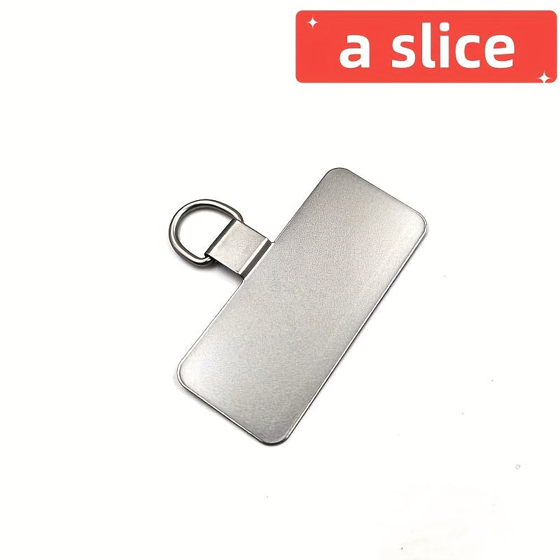 Gold Phone Lanyard Connector with Stainless Steel Clip for Secure Attachment