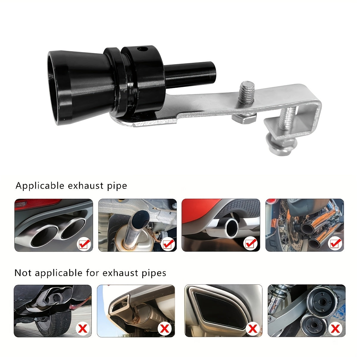 Universal Car Turbine Whistle Exhaust Sounder for 1-1.6L Engines
