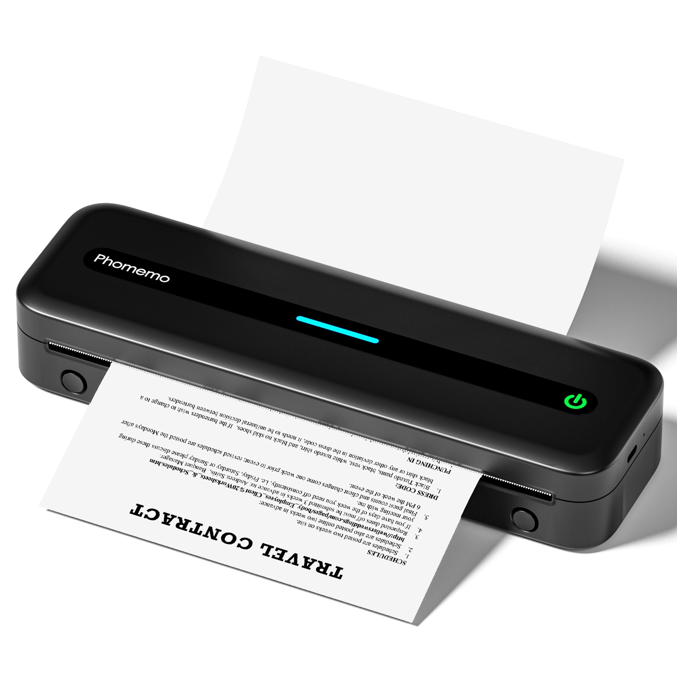 Portable Thermal Printer Wireless A4 US Letter for Travel iOS Android Laptop