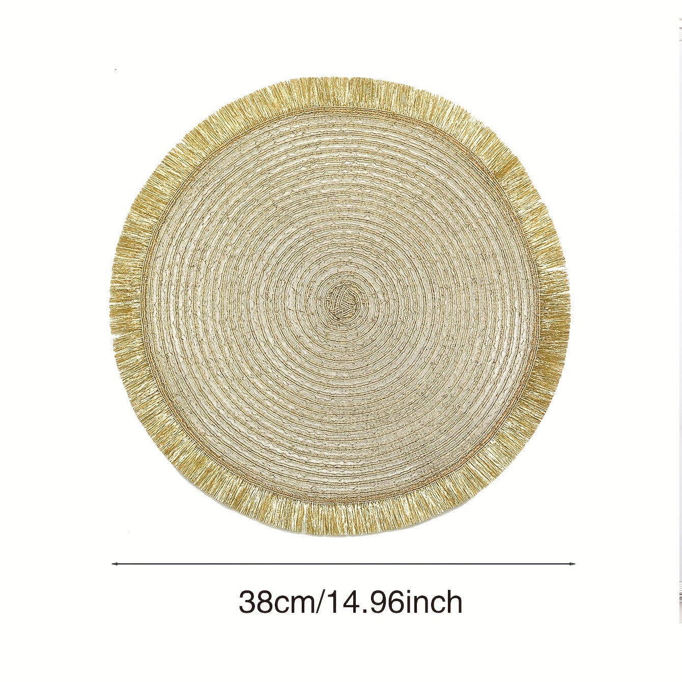 Insulated Placemats with Gold Tassels for Dining and Entertaining