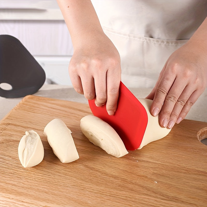 Silicone Dough Scraper with Stand-Up Kitchen Tool Food-Grade Spatula