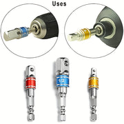 3-Piece Impact Socket Adapter Set, Color Coded, Alloy Construction