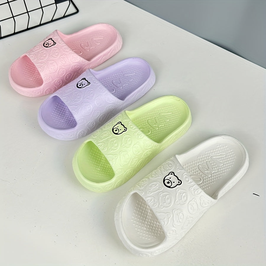 Women's EVA Slides Open-Toe Flat Sandals Anti-Odor Multiple Colors